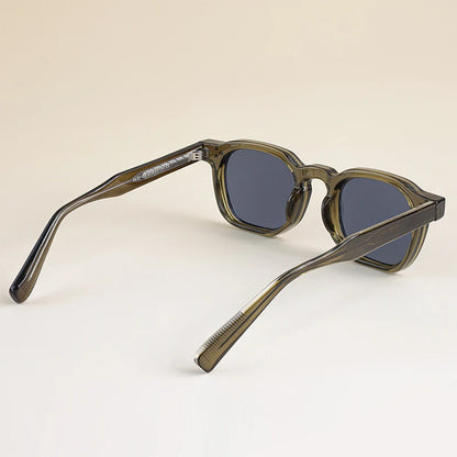 CATERSIDE Retro Punk Men Sunglasses Small Frame Square