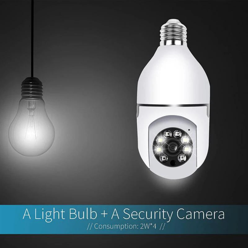 1080P HD E27 Bulb Surveillance Camera Anti-theft Outdoor