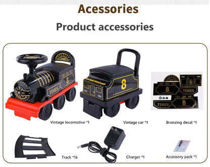 Kids Train Riding Toy Ailway Classical Electric Model