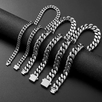 316 Stainless Steel Plated 18k Gold Fashion Hip Hop Bracelet