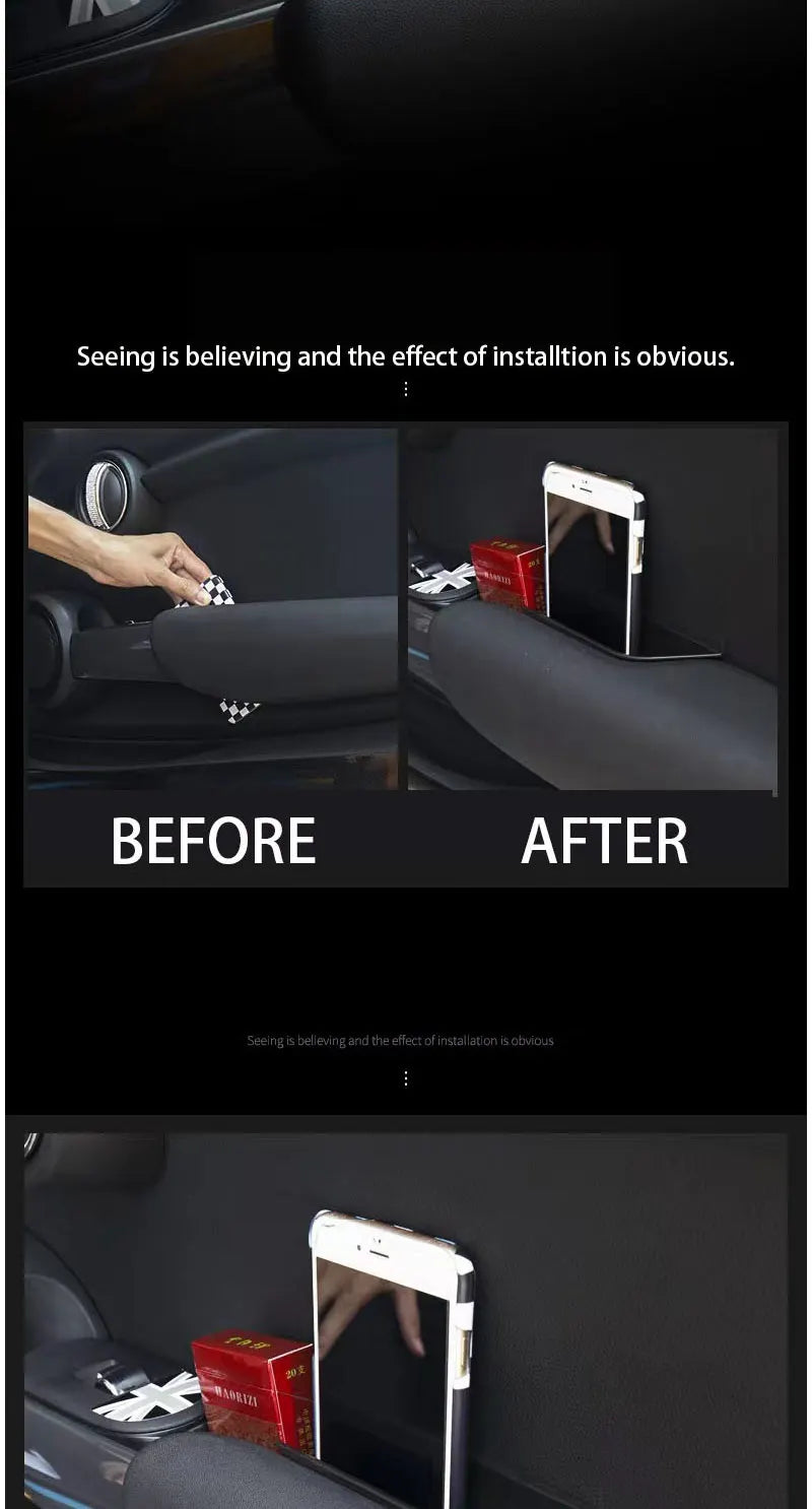 Storage Box For Car Door Handle Support For Mini Cooper