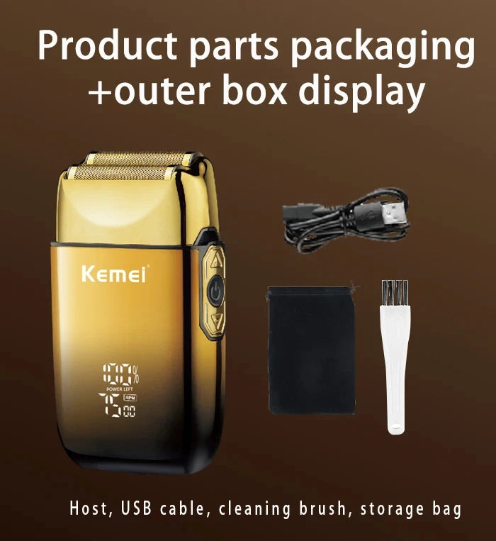 Kemei KM-TX10 USB Charging Electric Shaver For Men