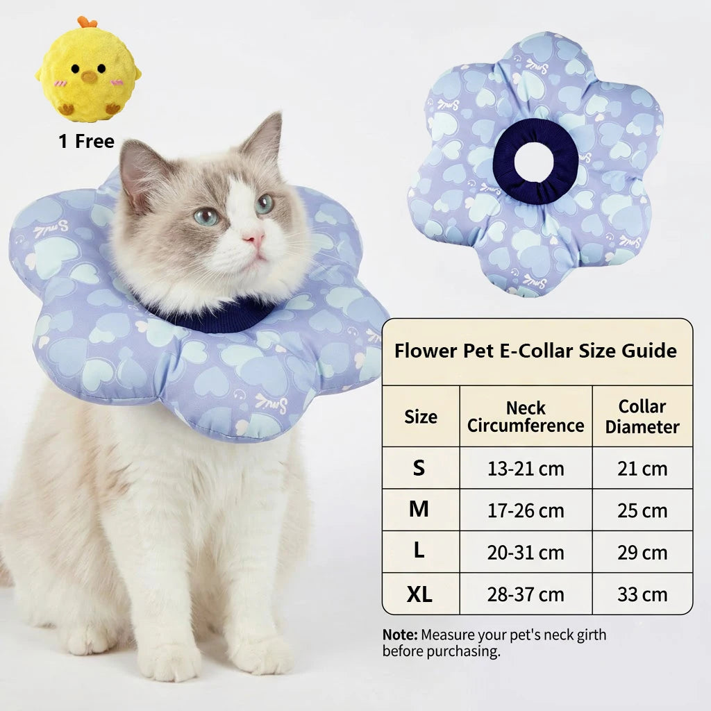 Soft Elizabeth Recovery Collar for Cats Dogs - Anti-Lick Bite Protection Cone