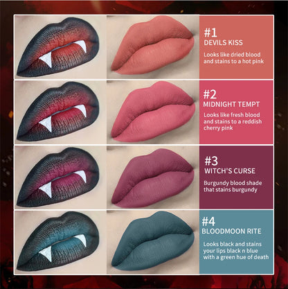 Lip Stain Kiss of Death Bloody Gothic Matte Long Lasting