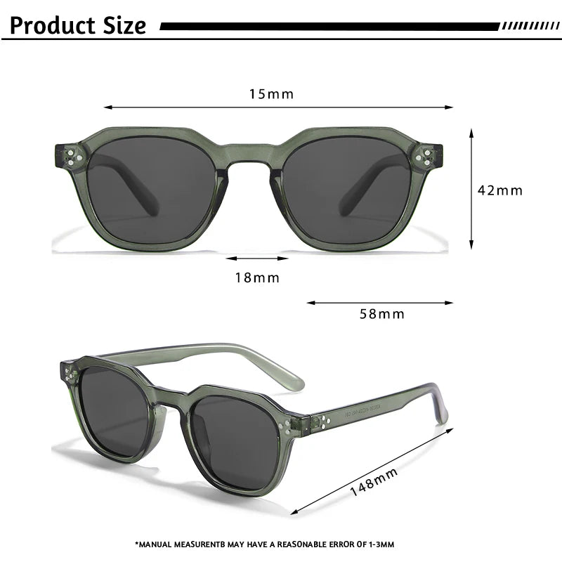 Caterside New Retro Polarized Men Sunglasses Square