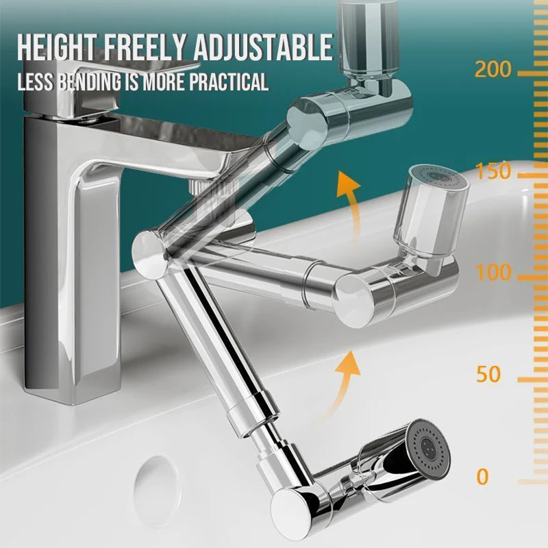 1440° Rotatable Scalable Metal Faucet Bathroom Tap