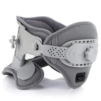 3 in 1 Neck Cervical Traction Electric Heating Spine Stretcher Support Collar Home