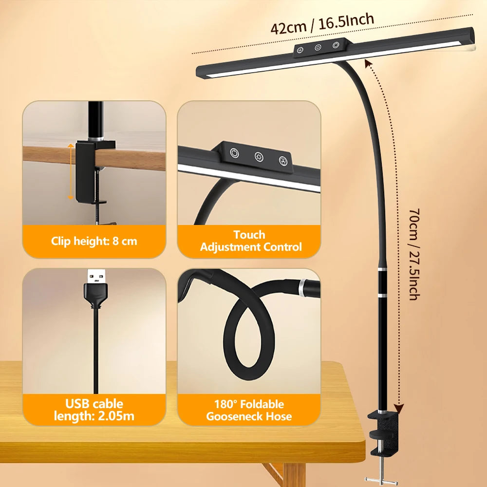 Home LED Eye-Caring Architect Desk Lamp No Flicker