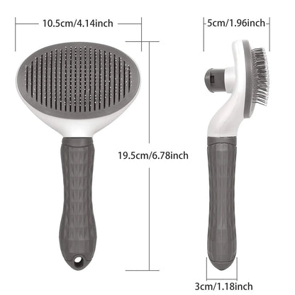 Dog Brush Cat Comb Pet Self Cleaning Hair Remover Brush