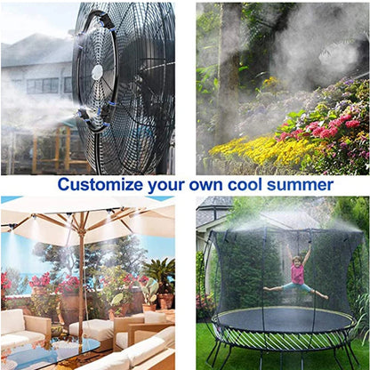 DIY Outdoor Nebulizer Garden Sprayer Misting Cooling System