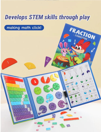 Magnetic Fraction Disk Teaching Aids, Fraction Science Education Model