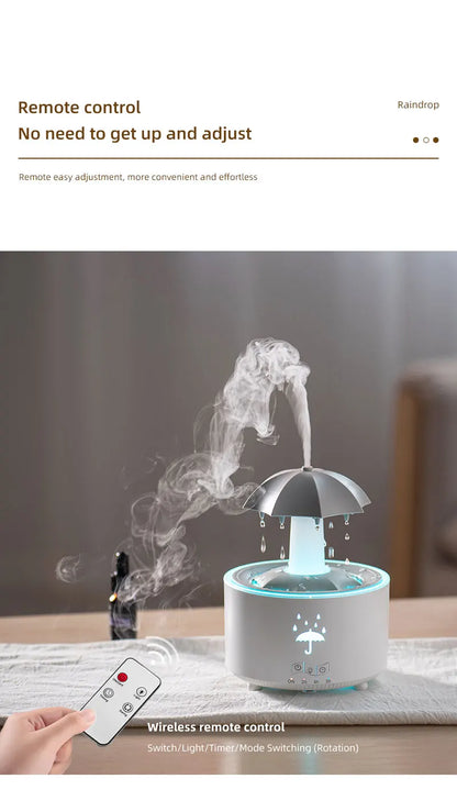 Ultra Quiet Raindrop Humidifier Aromatherapy Diffuser