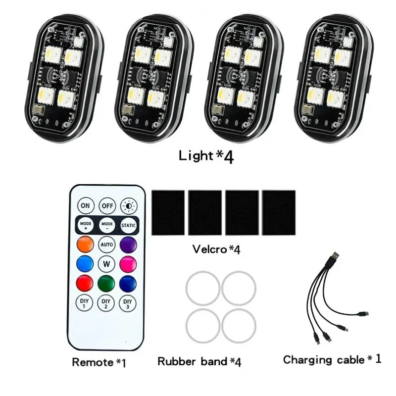 Wireless Light Aircraft Airplane Helicopter Warning Lights