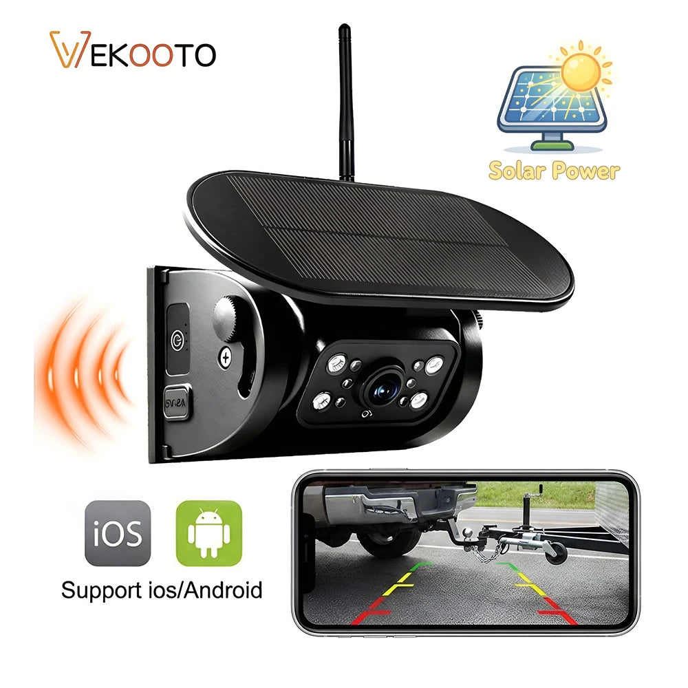 1080P WiFi Magnetic Solar Wireless Backup Camera