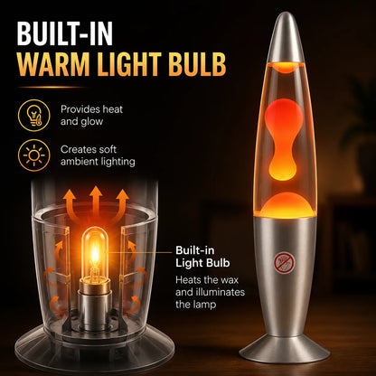 Lava Lamp 25W LED Volcano Night Light Multicolor Changing