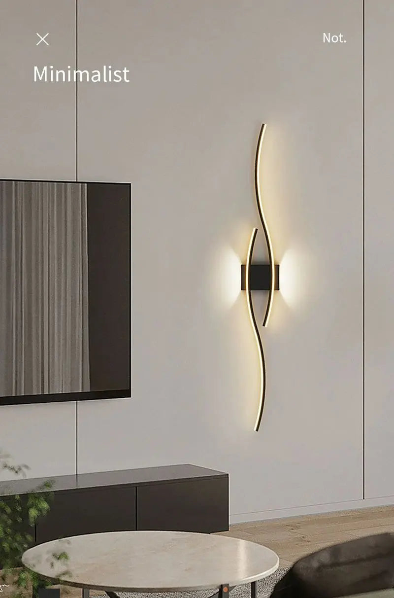 Minimalist Bedroom LED Wall Lamps Decor Wall Lights