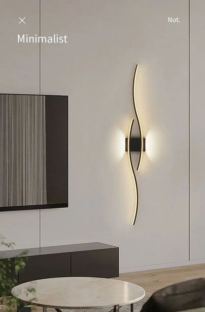 Minimalist Bedroom LED Wall Lamps Decor Wall Lights