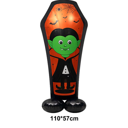 Large Halloween Standing Foil Balloons Haunted House Castle