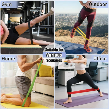 5 Levels Portable Fitness Rubber Resistance Bands