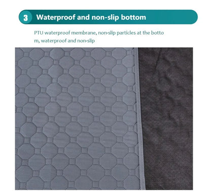 Reusable Dog Pee Pad Blanket Absorbent Diaper Washable