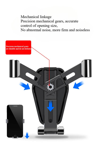 Universal Gravity Auto Phone Holder Car Air Vent Clip Mount