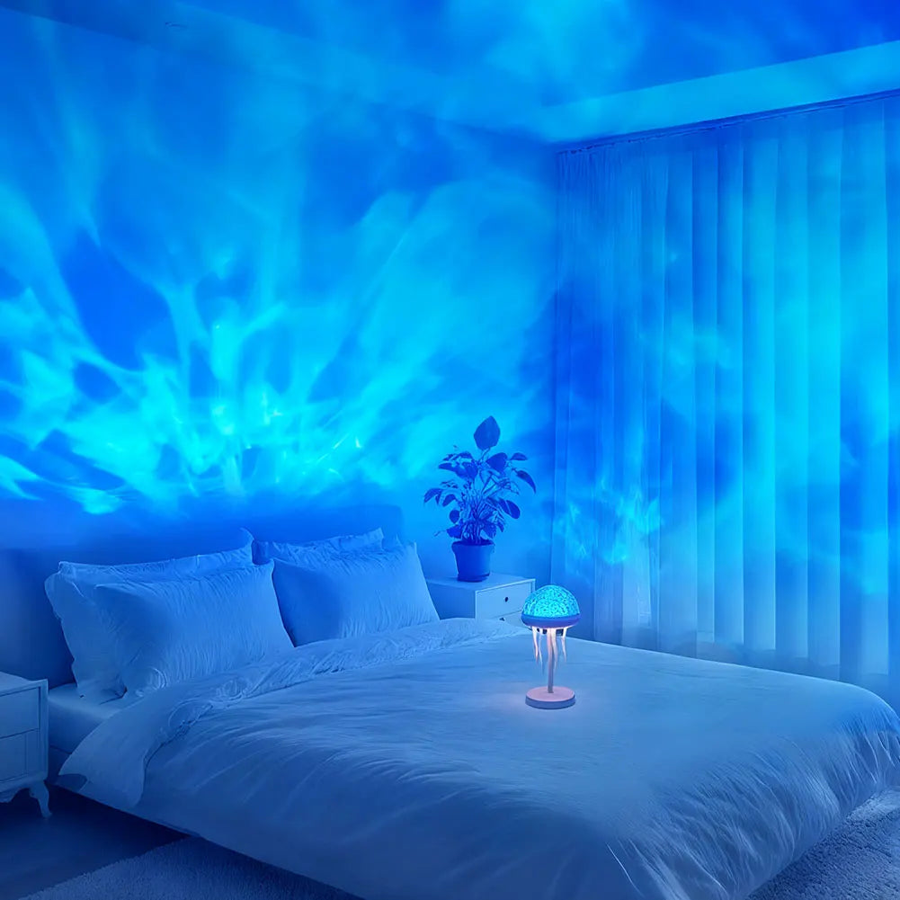 Jellyfishes Ocean Waves Projector Light With Remote