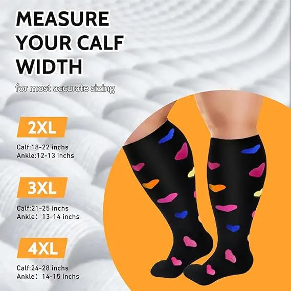 Compression Socks for Women Men Wide Calf