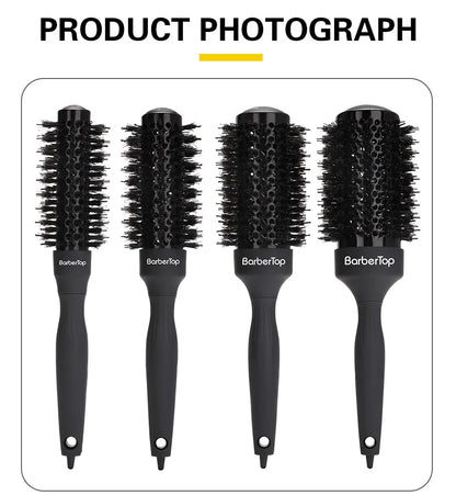 Handle Round Rolling Brush Straight Twill Hair Comb