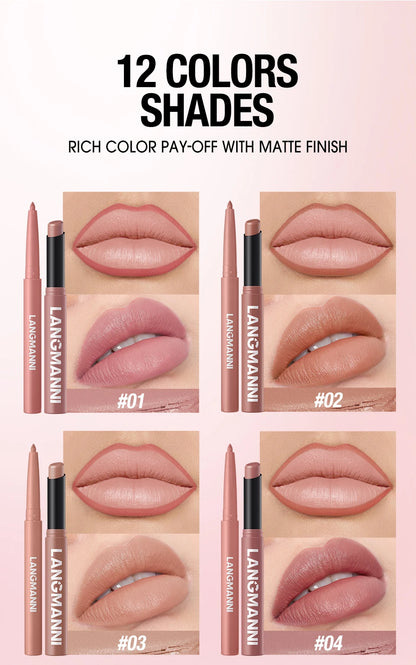 Integrated waterproof lipliner lipstick set