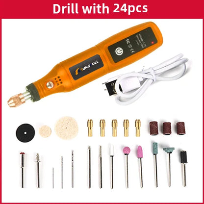 Mini Wireless Drill Rechargeable Polishing Machine Engraving