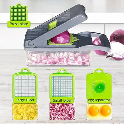 Vegetable Chopper Dicer Set Effortless Onion Tomato Cutter