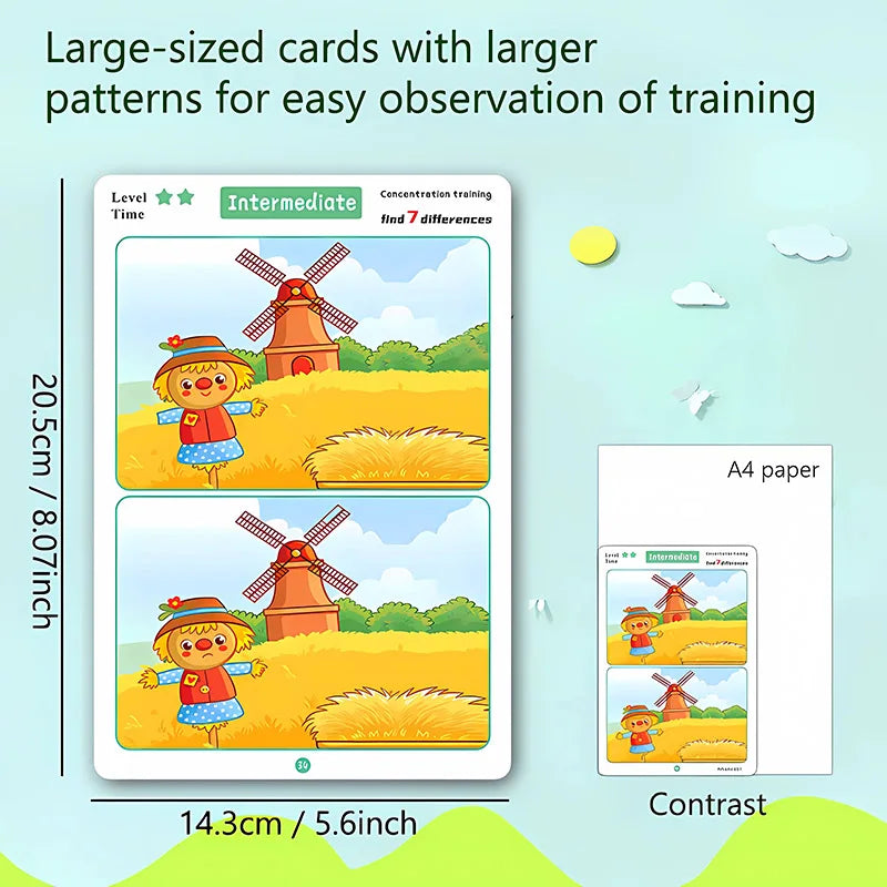 Find the Difference, Fun Concentration Training Game Pictures