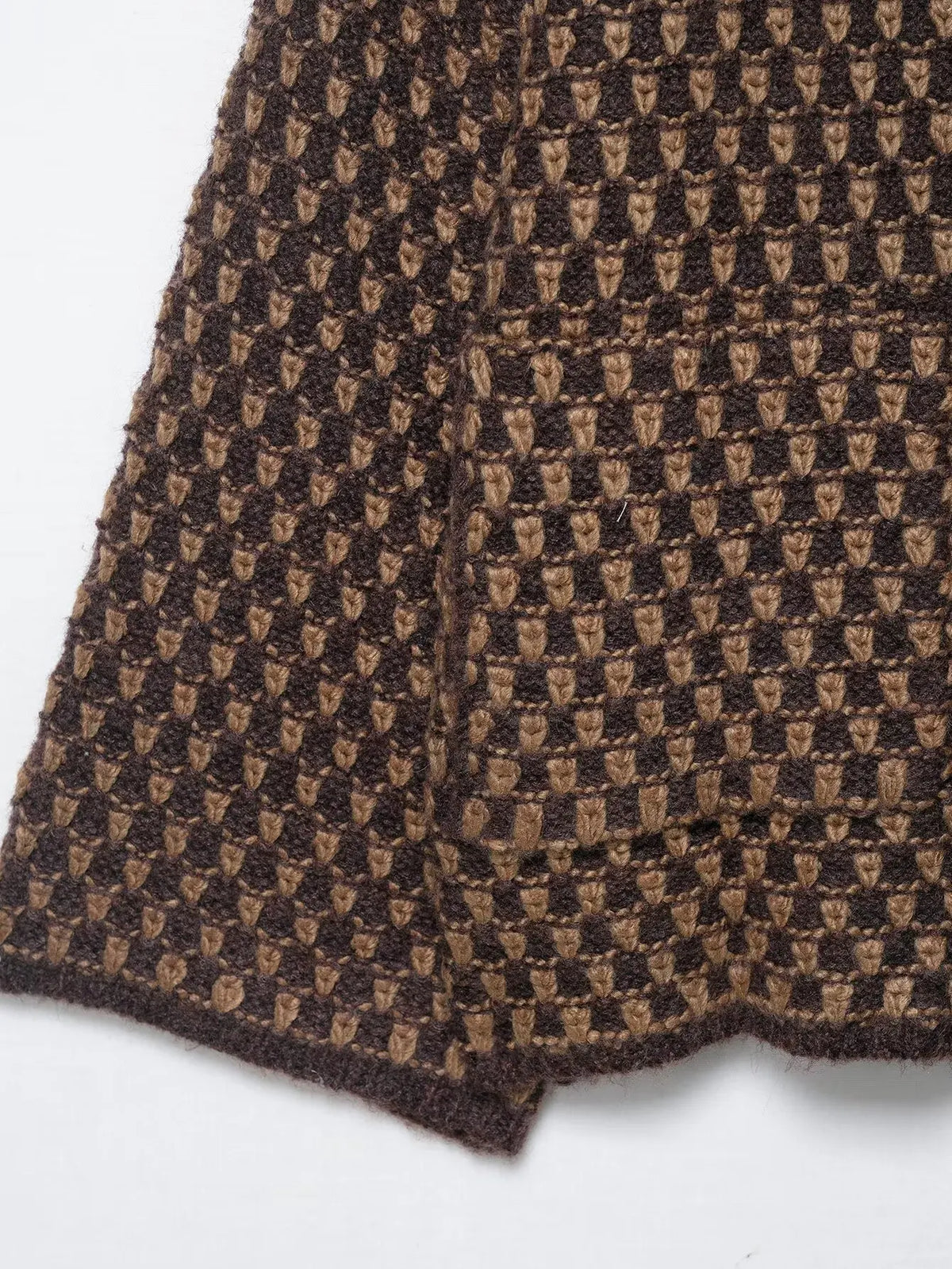 New Autumn Brown Long Sleeve Knitted Cardigans Women