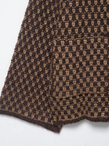 New Autumn Brown Long Sleeve Knitted Cardigans Women