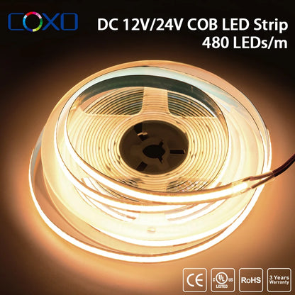 High Density Flexible Tape Ribbon 3000-6500K RA90 Led Lights