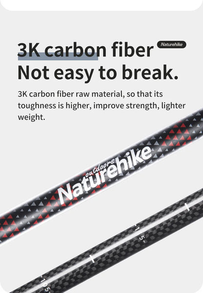 Trekking Poles Carbon Fiber Climbing Stick