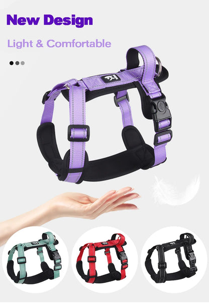 New Pet Harness Reflective With Handle Easy Control