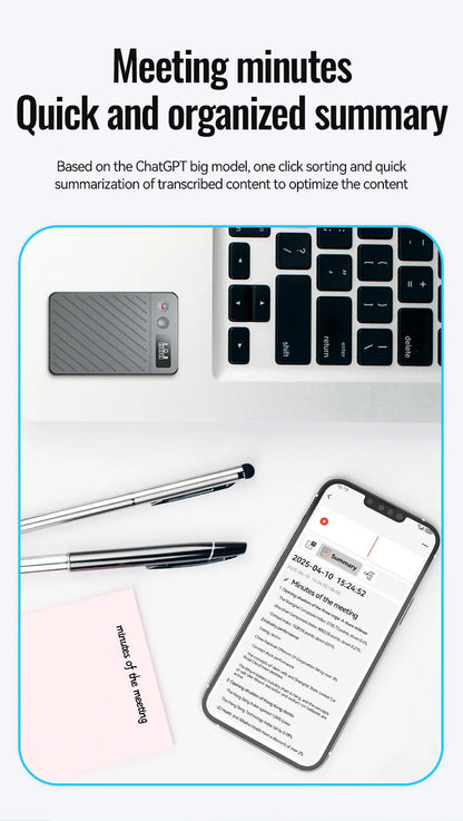 AI Digital Voice Recorders Pen 256GB 256 languages Real-time