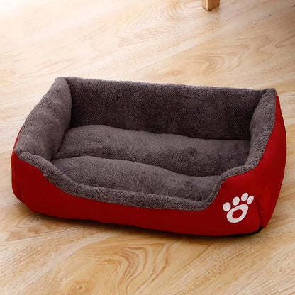 Black Dog Bed Plush Sleeping Bed Non-Slip and Bite-Resistant