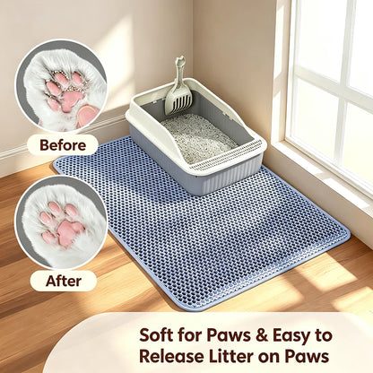 Cat Litter Mat Double Layer Pet Non Slip