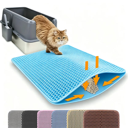 Cat Litter Mat Double Layer Pet Non Slip