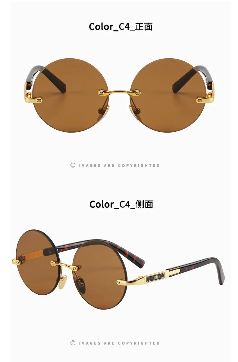 Men's Resin Sunglasses  Frameless UV400 Sunglasses
