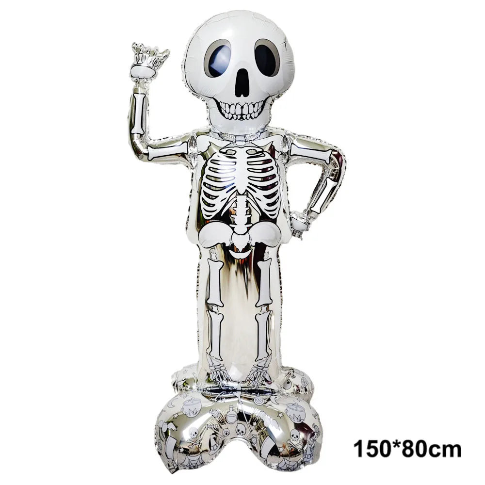 Large Halloween Standing Foil Balloons Haunted House Castle