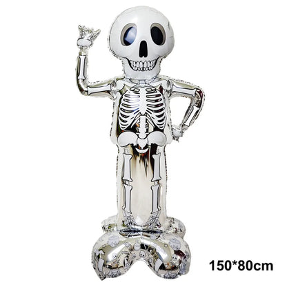 Large Halloween Standing Foil Balloons Haunted House Castle