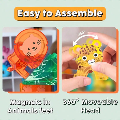 Magnetic Building Blocks Magnetic Force Plate Children's Toys