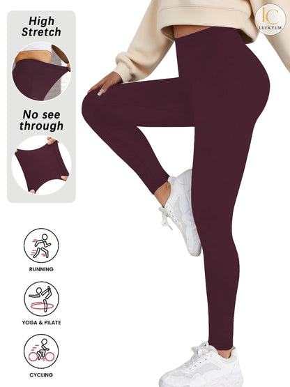 Plus Size Women's Leggings with Super Soft Fabric - High Elasticity