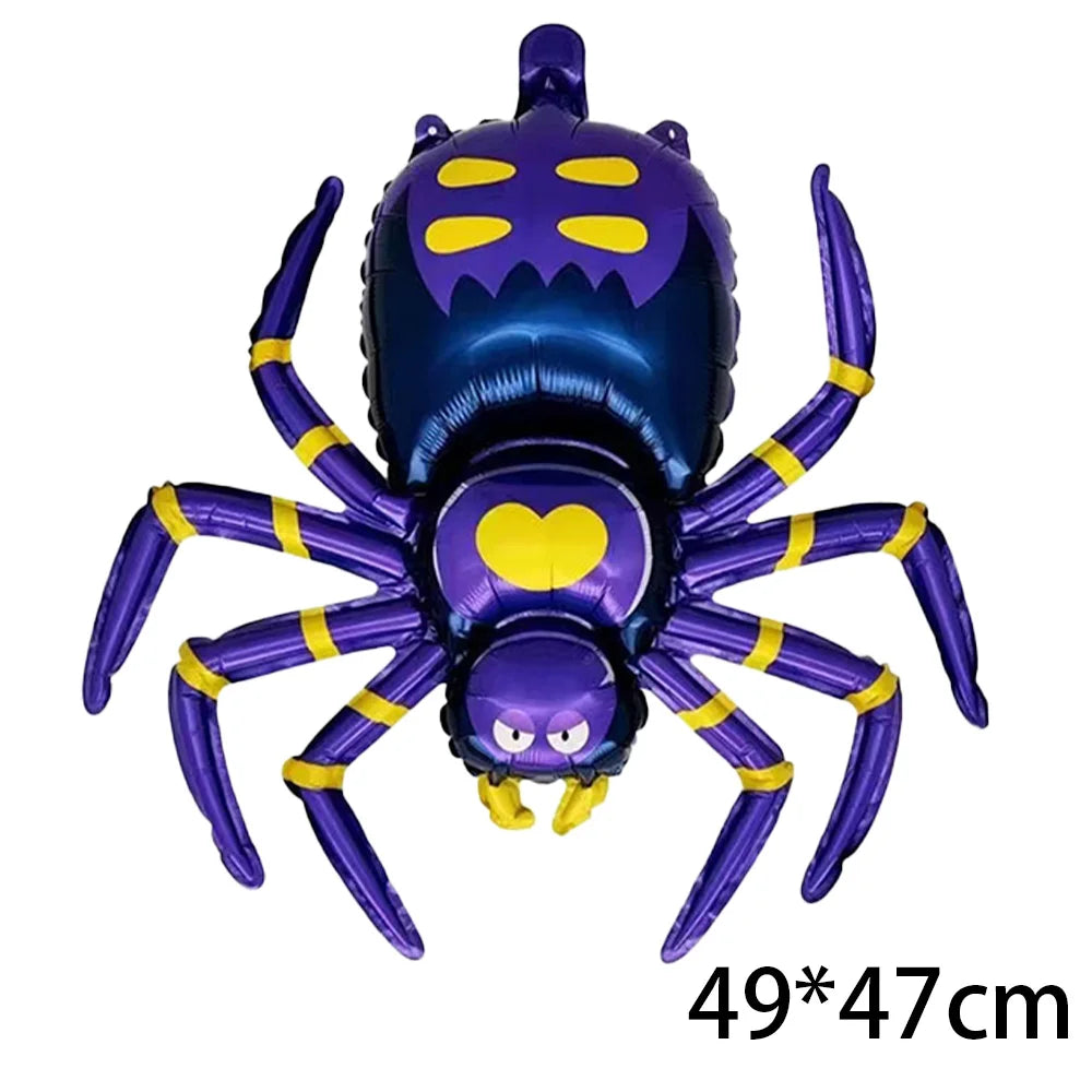 Halloween Balloon Decoration Halloween Black Spider Balloon Giant Skull Skeleton Balloon