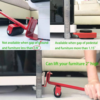Professional Furniture Mover Tool Set Heavy Stuffs Transport Lifter