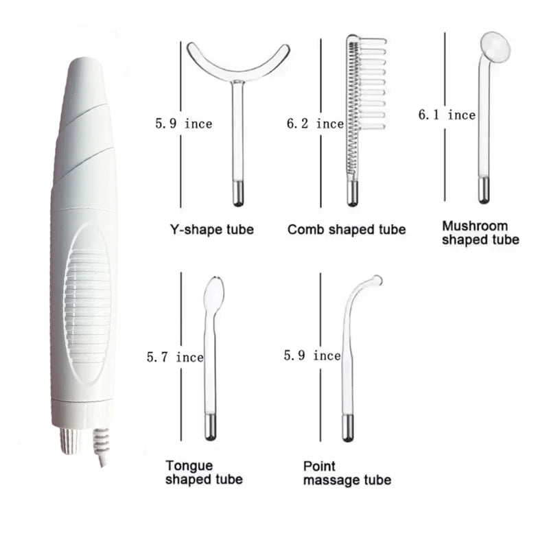 Professional  5 in 1 Darsonval Kit Facial Skin Therapy Wand