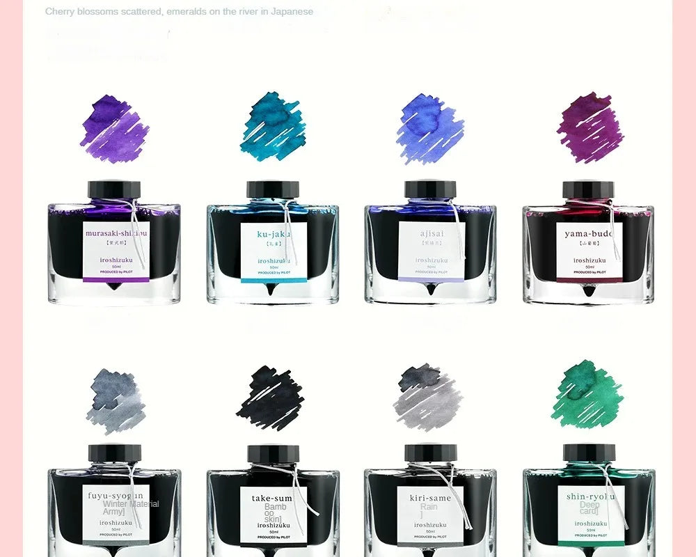 Pilot 25 Colors 15/50ml Colorful Fountain Pens Ink Various Colors